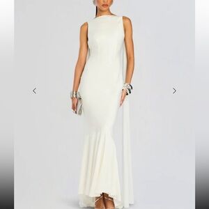 Retrofete White Sleeveless Dress